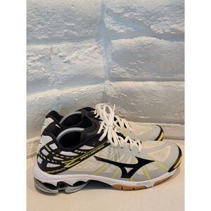 Mizuno Womens Wave Lighting PYV 0115 Black/yellow/white Running Shoes Size 9